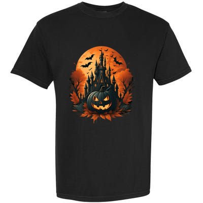 Jack O Lantern Face | Halloween Pumpkin | Spooky Garment-Dyed Heavyweight T-Shirt