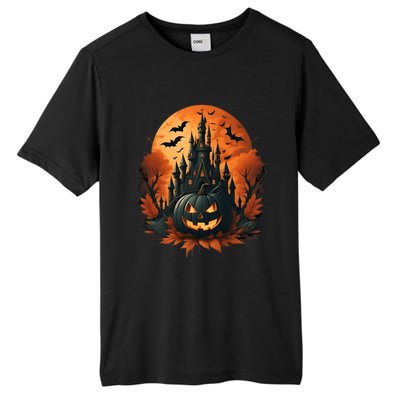 Jack O Lantern Face | Halloween Pumpkin | Spooky Tall Fusion ChromaSoft Performance T-Shirt