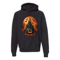 Jack O Lantern Face | Halloween Pumpkin | Spooky Premium Hoodie