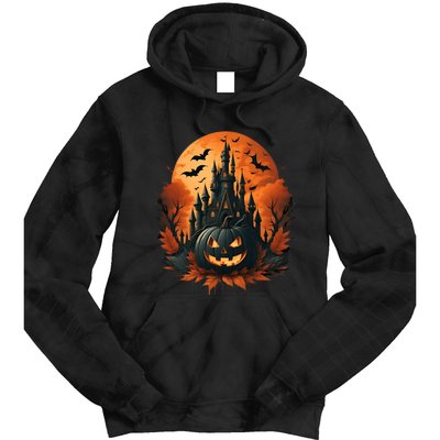 Jack O Lantern Face | Halloween Pumpkin | Spooky Tie Dye Hoodie