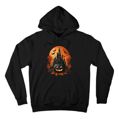 Jack O Lantern Face | Halloween Pumpkin | Spooky Tall Hoodie