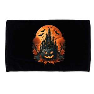 Jack O Lantern Face | Halloween Pumpkin | Spooky Microfiber Hand Towel