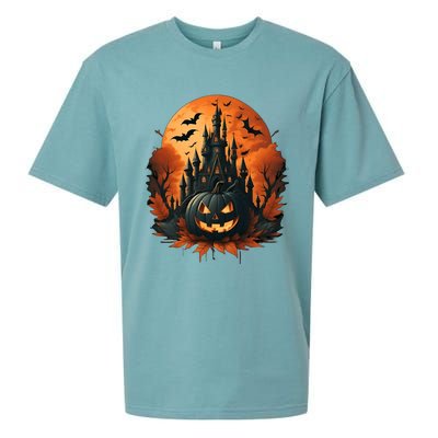 Jack O Lantern Face | Halloween Pumpkin | Spooky Sueded Cloud Jersey T-Shirt