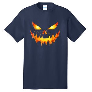 Jack O Lantern Face Pumpkin Scary Funny Halloween Costume Gift Tall T-Shirt