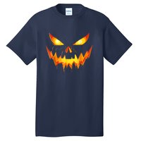 Jack O Lantern Face Pumpkin Scary Funny Halloween Costume Gift Tall T-Shirt