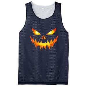 Jack O Lantern Face Pumpkin Scary Funny Halloween Costume Gift Mesh Reversible Basketball Jersey Tank