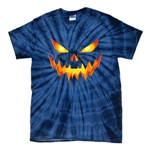 Jack O Lantern Face Pumpkin Scary Funny Halloween Costume Gift Tie-Dye T-Shirt