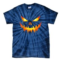 Jack O Lantern Face Pumpkin Scary Funny Halloween Costume Gift Tie-Dye T-Shirt