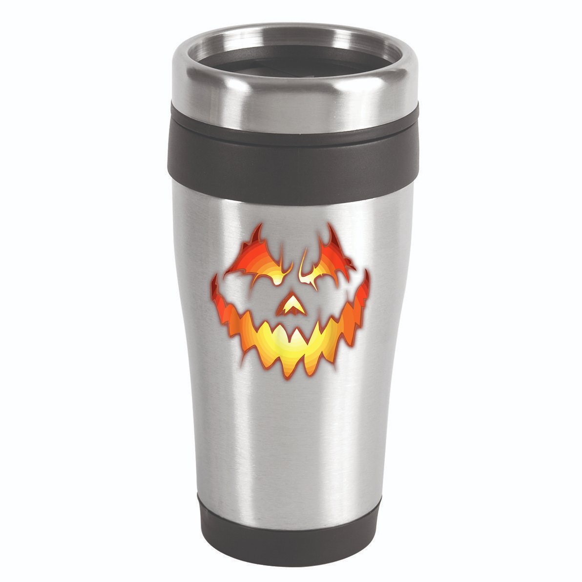 Jack O Lantern Scary Pumpkin Face Funny Halloween 16oz Travel Tumbler