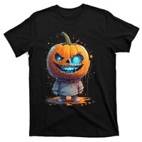 Jack O Lantern Face Pumpkin Hallowen Costume Scary T-Shirt