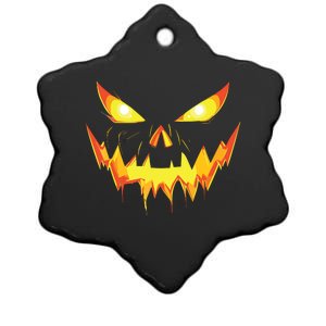 Jack O Lantern Face Pumpkin Scary Halloween Costume Funny Ceramic Star Ornament