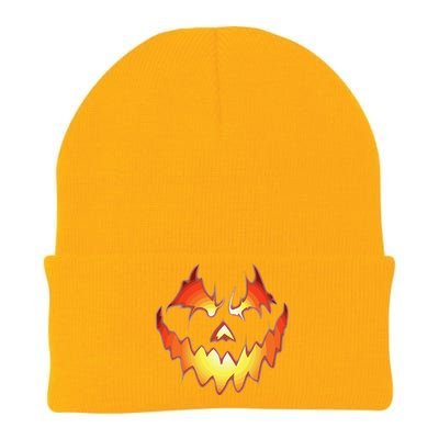 Jack O Lantern Scary Pumpkin Face Funny Halloween Knit Cap Winter Beanie