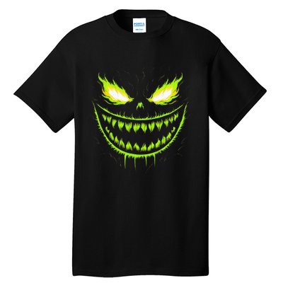 Jack O Lantern Scary Pumpkin Halloween Tall T-Shirt