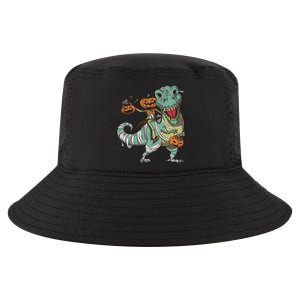 Jack O Lantern Riding T Rex Cool Comfort Performance Bucket Hat