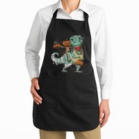 Jack O Lantern Riding T Rex Apron
