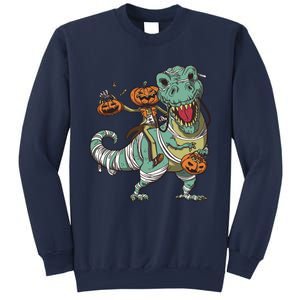 Jack O Lantern Riding T Rex Sweatshirt