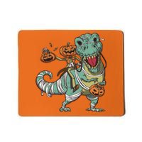 Jack O Lantern Riding T Rex Mousepad