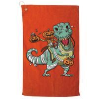 Jack O Lantern Riding T Rex Platinum Collection Golf Towel