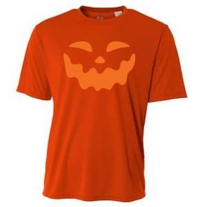 Jack O Lantern Face Pumpkin Scary Halloween Costume Funny Meaningful Gift Cooling Performance Crew T-Shirt