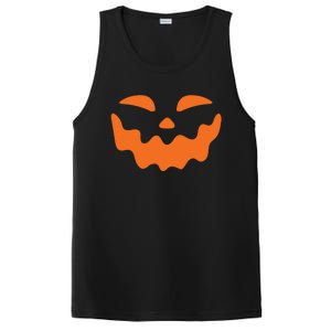 Jack O Lantern Face Pumpkin Scary Halloween Costume Funny Meaningful Gift PosiCharge Competitor Tank