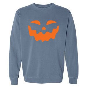 Jack O Lantern Face Pumpkin Scary Halloween Costume Funny Meaningful Gift Garment-Dyed Sweatshirt