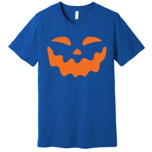 Jack O Lantern Face Pumpkin Scary Halloween Costume Funny Meaningful Gift Premium T-Shirt