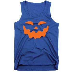 Jack O Lantern Face Pumpkin Scary Halloween Costume Funny Meaningful Gift Tank Top