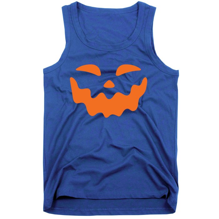 Jack O Lantern Face Pumpkin Scary Halloween Costume Funny Meaningful Gift Tank Top