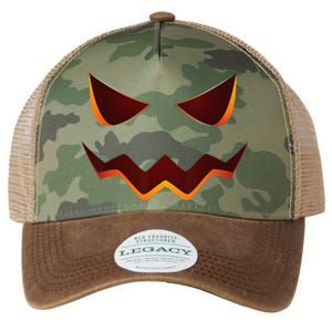 Jack O Lantern Pumpkin Face Halloween Costume Gift Legacy Tie Dye Trucker Hat