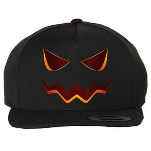 Jack O Lantern Pumpkin Face Halloween Costume Gift Wool Snapback Cap