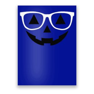 Jack O Lantern Pumpkin With Glasses Costume Halloween Poster