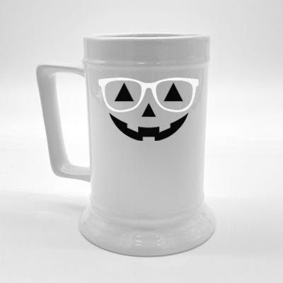 Jack O Lantern Pumpkin With Glasses Costume Halloween Beer Stein