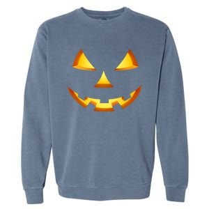 Jack O Lantern Halloween Diy Costume Pumpkin Face Gift Garment-Dyed Sweatshirt