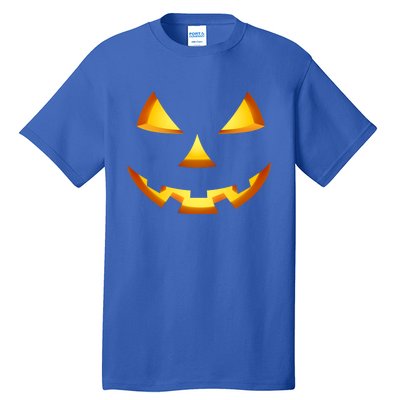 Jack O Lantern Halloween Diy Costume Pumpkin Face Gift Tall T-Shirt