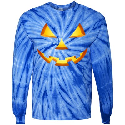 Jack O Lantern Halloween Diy Costume Pumpkin Face Gift Tie-Dye Long Sleeve Shirt