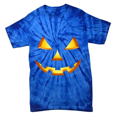 Jack O Lantern Halloween Diy Costume Pumpkin Face Gift Tie-Dye T-Shirt