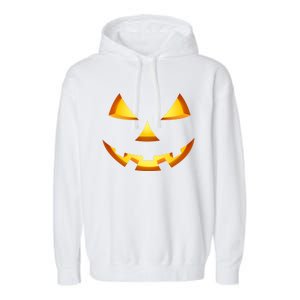 Jack O Lantern Halloween Diy Costume Pumpkin Face Gift Garment-Dyed Fleece Hoodie