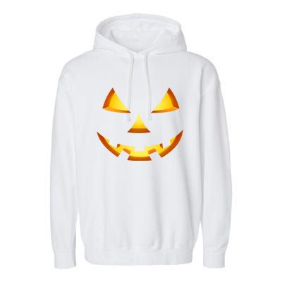 Jack O Lantern Halloween Diy Costume Pumpkin Face Gift Garment-Dyed Fleece Hoodie