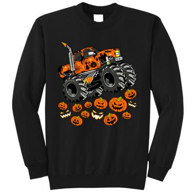 Jack O Lantern Pumpkin Monster Truck Halloween Costume Sweatshirt