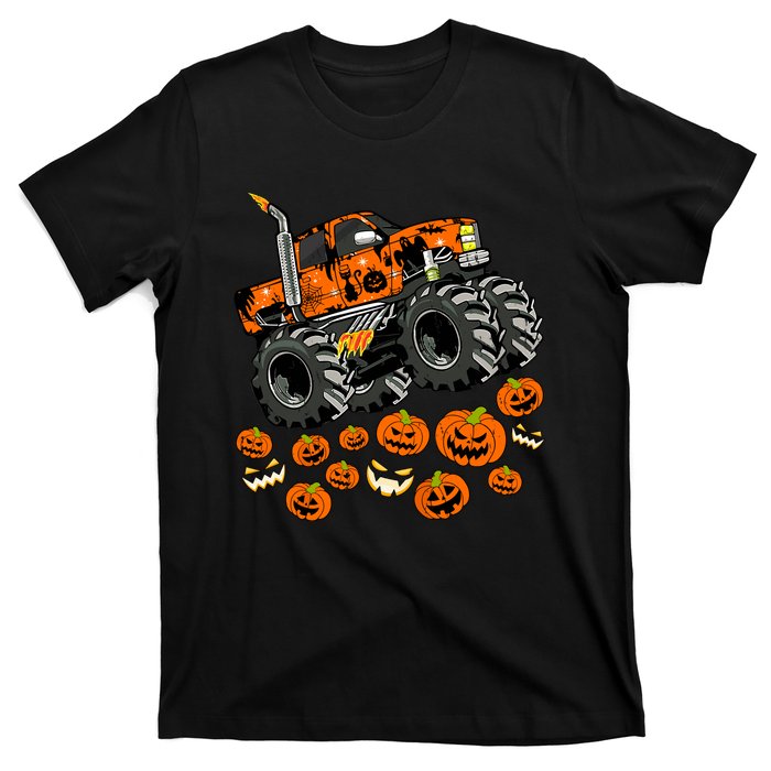 Jack O Lantern Pumpkin Monster Truck Halloween Costume T-Shirt