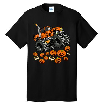 Jack O Lantern Pumpkin Monster Truck Halloween Costume Tall T-Shirt