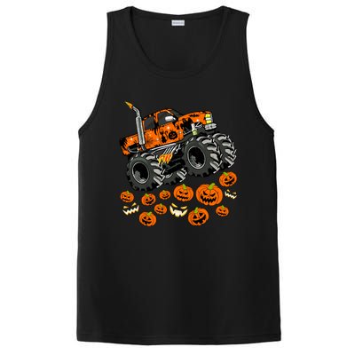 Jack O Lantern Pumpkin Monster Truck Halloween Costume PosiCharge Competitor Tank