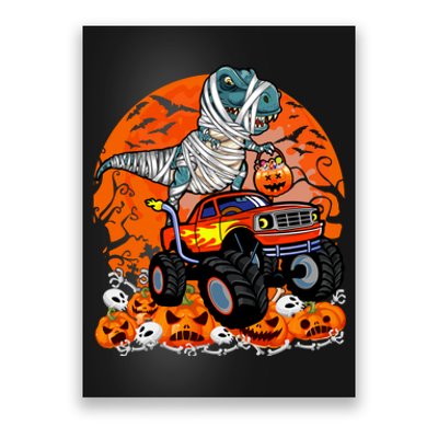 Jack O Lantern Pumpkin Monster Truck Halloween Costume Poster