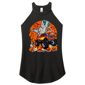 Jack O Lantern Pumpkin Monster Truck Halloween Costume Women's Perfect Tri Rocker Tank