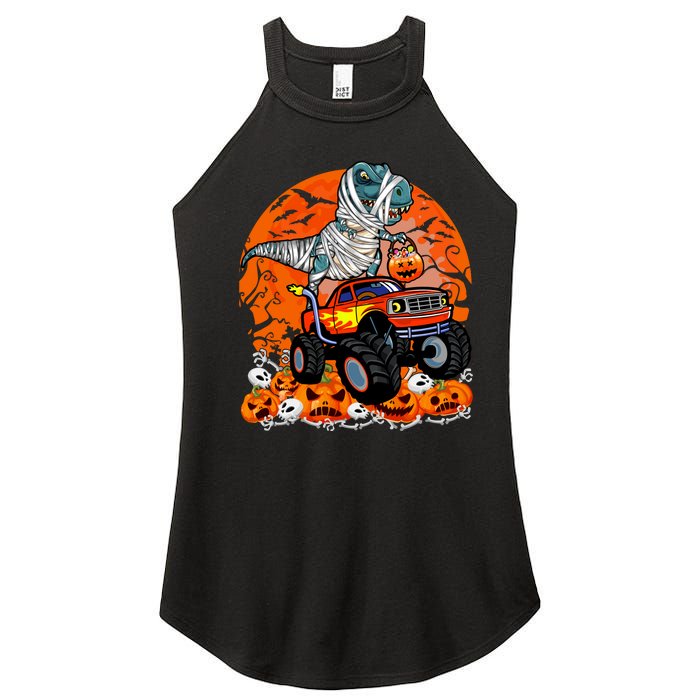 Jack O Lantern Pumpkin Monster Truck Halloween Costume Women's Perfect Tri Rocker Tank