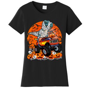 Jack O Lantern Pumpkin Monster Truck Halloween Costume Women's T-Shirt