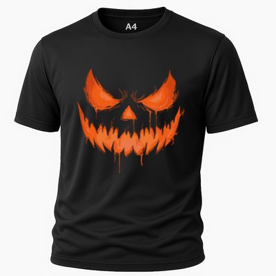 Jack O Lantern Scary Spooky Carved Halloween Pumpkin Face Performance Shirt