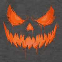 Jack O Lantern Scary Spooky Carved Halloween Pumpkin Face Vector Backpack