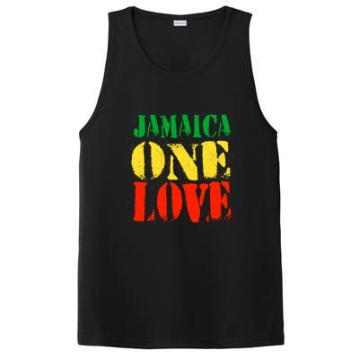 Jamaica One Love Unisex Great Gift Rasta Colors Reggae PosiCharge Competitor Tank