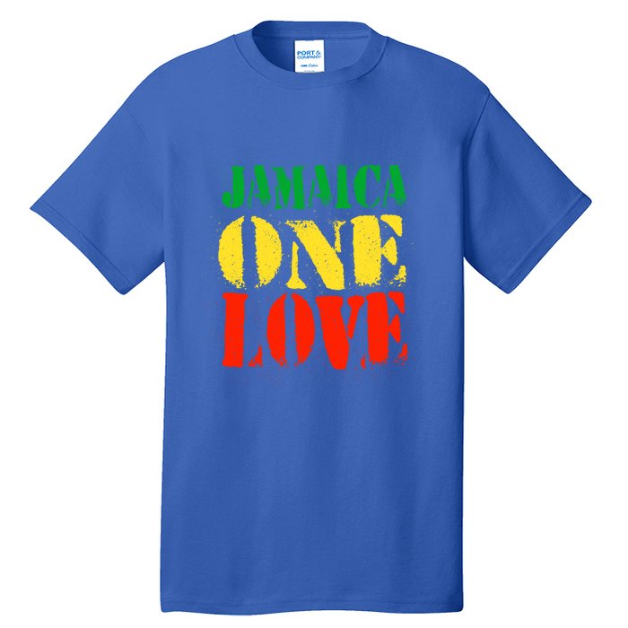 Jamaica One Love Unisex Great Gift Rasta Colors Reggae Tall T-Shirt